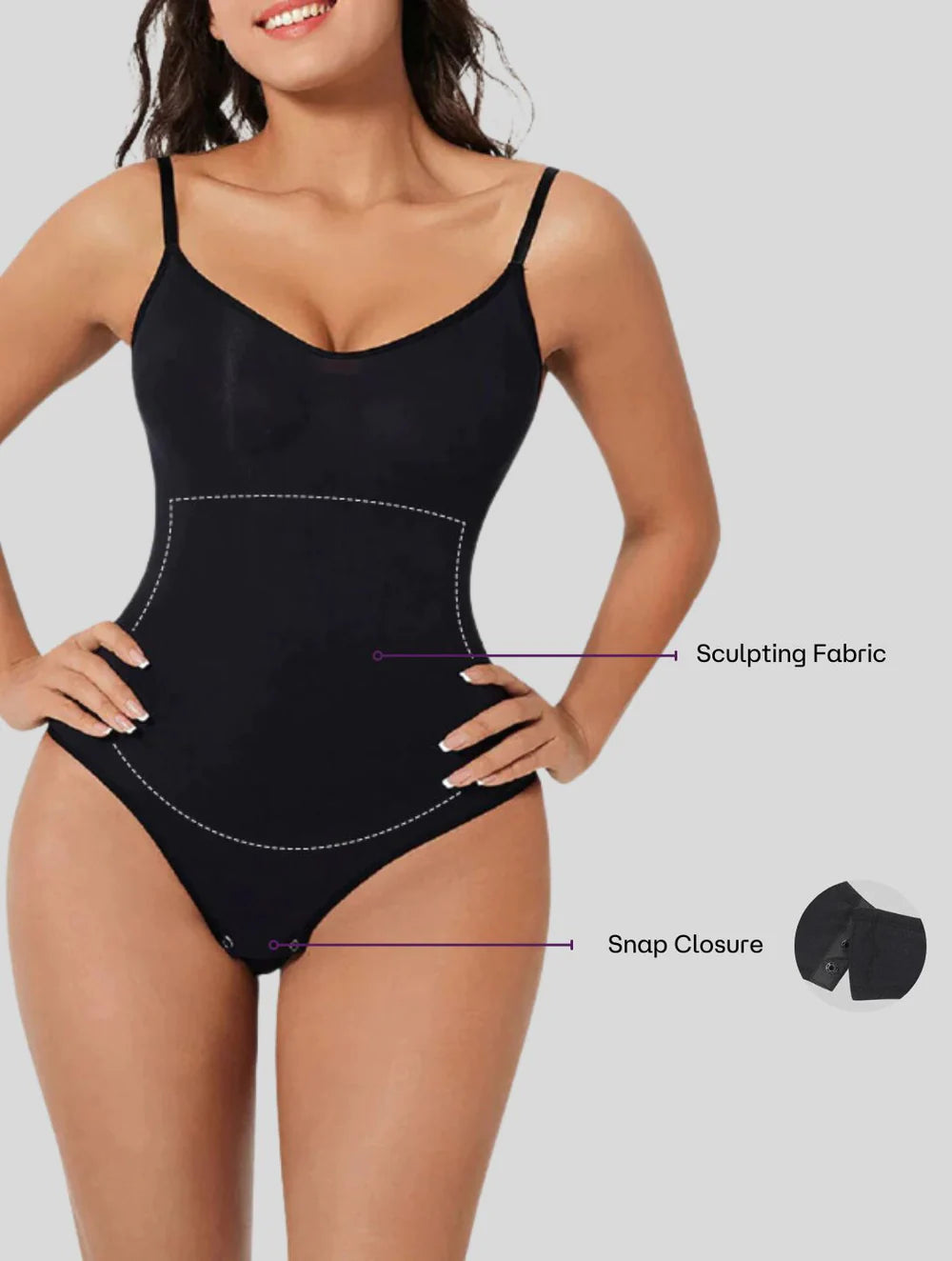 Landola™ Sculpting Bodysuit With Snaps - Wowelo - Your Smart Online Shop
